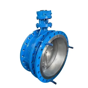 Double Offset Stainless Steel Butterfly Valve Zero Leakage PTFE Seated for Corrosive Media