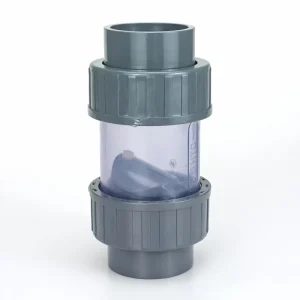 Double Union Transparent Swing Check Valve