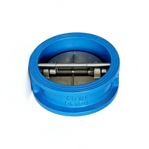 Double leaf butterfly Type Check Valve DH77X with Soft sealing One way Valve for Preventing Backflow protection of Water Pump