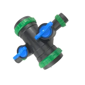 Drip Irrigation System Valves 50*28 mm Tee Valve Irrigation Control Valve for Spray Hose
