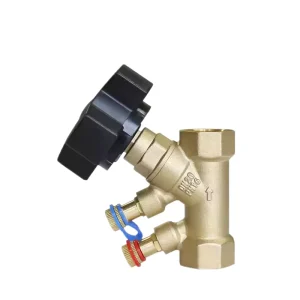 Dual 15 50MM Brass Manual Power Flow Meter Valves Balancing Water Gas Control Customizable Manual Regulating Angle OEM Ball