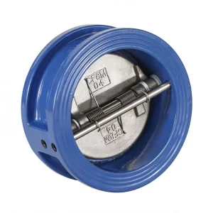 Dual Plate Wafer Check Valve Bonded Seat Industrial Water Non Return Valve