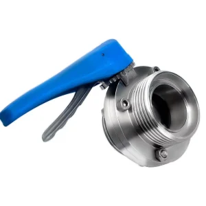 Duckbill Threaded Butterfly Valve with Manual Flow Control for Water Media at High Temperatures