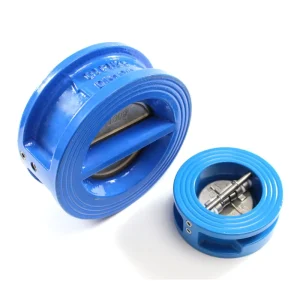 Ductile Cast Iron Double Disc One way Dual Plate Non Return Wafer Type Flap Check Valve Manual ISO9001 Certified