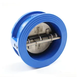 Ductile Cast Iron Manual One Way Dual Plate Non Return Wafer Type Flap Check Valve for Water