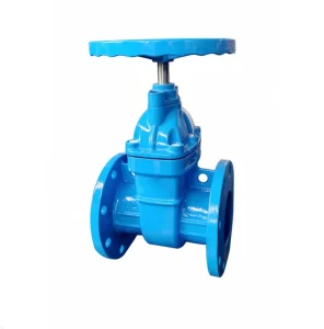 Ductile Cast Iron Sluice Gate Valve Manual Power Flange Type Non Rising Gate with Soft Sealing