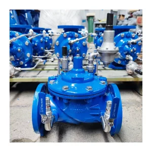 Ductile Iron Body 100X 200X Water Control Valve Hydraulic Pressure Relief Valve with Flange End