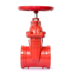 Ductile Iron Body High Pressure Valve Grooved Gate Approved Firefighting Equipment Accessory China Factory Custom Manual