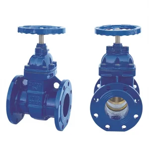 Ductile Iron DIN Hard Seal Gate Valve Manual Flange Connection