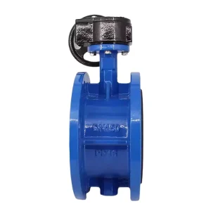 Ductile Iron Double-flanged Concentric Butterfly Valve DN200-16 Flange Connection Manual Water Valve