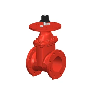 Ductile Iron F0211 Resilient Wedge NRS Flanged Gate Valve 300 PSI UL Listed FM Approved Fire Fighting Valve