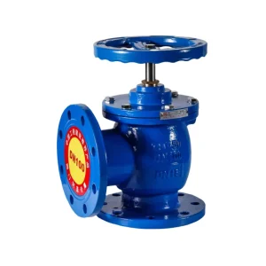 Ductile Iron Flanged Angle Type Manual Sludge Valve Quick Open Diaphragm for Wastewater Tank Corrosion Resistant Water Media