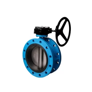 Ductile Iron Flanged Butterfly Valve Manual Operation Nickel Plated Normal Temperature for Wastewater
