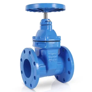 Ductile Iron Flanged Shutoff Gate Valve Manual Water Valve with Flanged Design DN50 DN300 Port Size PN16 PN10 Pressure