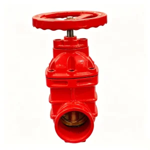 Ductile Iron Groove Manual Gate Valve Copper Core Signal Soft Sealing Non Rising Stem Firefighting Water System Z85X 16Q