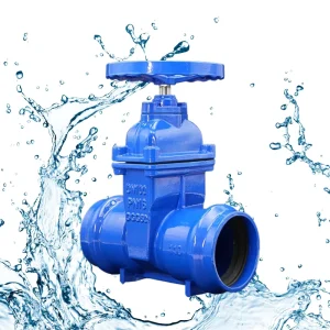 Ductile Iron Manual Gate Valve with Elastic Bearing End Seat Medium Temperature Stainless Steel Stem Safety Structure for Water
