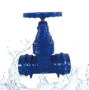 Ductile Iron Manual Push In Gate Valve PN16 DN50 DN200 EPDM Ultra Silent Slow Close Water Residential Use