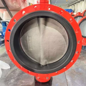 Ductile Iron Manual Water DN300 PN10 PN16 Rubber Seat Flange Butterfly Valve