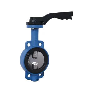 Ductile Iron Nickel Plated Pinless Butterfly Valve with Handle Lever