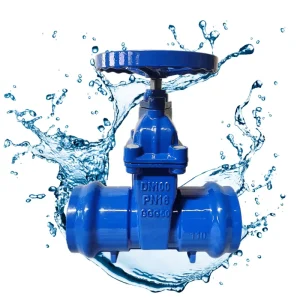 Ductile Iron Pn16 DN50 DN300 Manual Resilient Seated Socket Gate Valve with Safety Structure for Water Applications