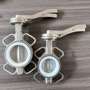 Ductile Iron QT450 10 Manual Butterfly Valve DN100 2″ 12″ EPDM Seat 51mm Weld Tri-Clamp Wafer Sanitary Industrial OEM CE