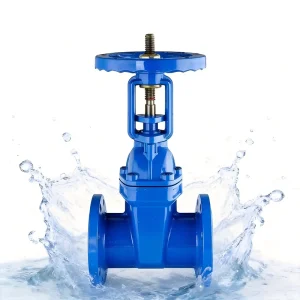 Ductile Iron Rising Stem Gate Valve ANSI AWWA C515 Bolted Bonnet Brass Trim Wastewater Sewage Treatment Industrial Pipe