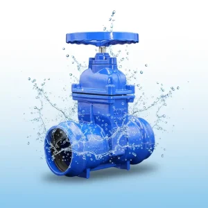 Ductile Iron Socket Ends Non-rising Resilient Seated Sluice Gate Valve with Handwheel Manual Safety Water