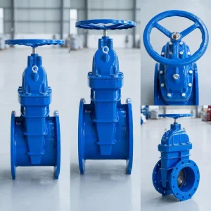 Ductile Iron Soft Seal Gate Valve Flange Connection Manual Water 2 Inch