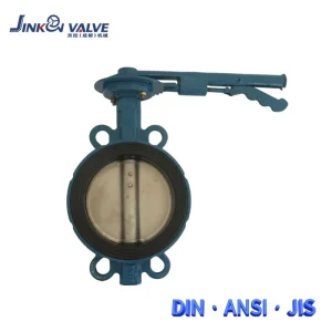 Ductile Iron Wafer Centerline Butterfly Valve Stainless Steel Disc Stem EPDM Soft Seal Industrial Valve