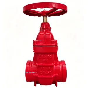 Ductile iron non rising stem slot hard sealed gate valve for fire protection pipelines manual water medium