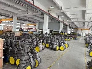 Duplex Steel 2205 Gate Valve Solid Wedge Flanged End Offshore Platform Desalination with Positioner