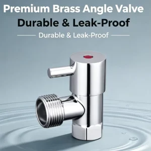 Durable Brass Water Shut Off Valve Standard G1 2 Thread for Toilet and Kitchen