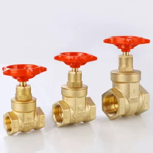 Durable NPT BSP Thread Water Control Spiral Water Sluice Brass Gate Valve