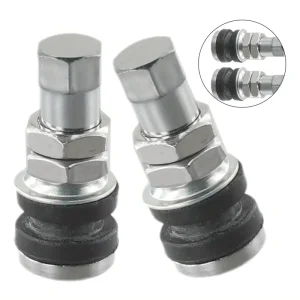 Durable TR161 Motorcycle Tubeless Tire Stems Brass Metal Chrome Plated Rim Mounting Hardware Component