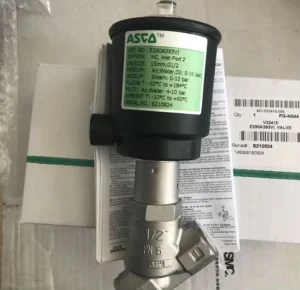 E290A016 Pneumatic Angle Seat Valve 360 Rotatable Actuator PN16 OEM Available IP67 Protection