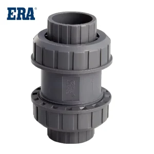 ERA High Quality PVC Ball Check Valve True Union Water Supply Plastic Valve and Fitting