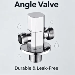 Easy Installation Brass Angle Valve Standard 1 2″ Thread with Two Water Outlets
