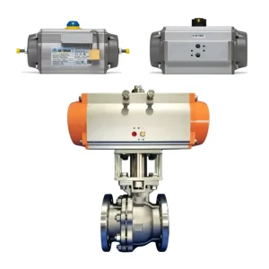 Economical Hard Seal Ball Valve with Air Torque Actuator for Industrial Pipeline