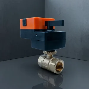 Electric Actuated 0 10v Control Ball Valve 24VAC DC Motor 6N.m Actuator Manual Operated Motorized Brass Thread Valves