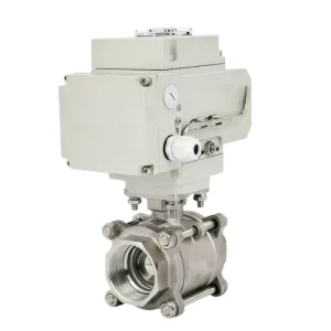 Electric Actuated Ball Valve Stainless Steel 2 Piece Threaded Electric Ball Valve