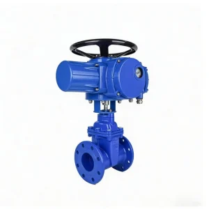 Electric Actuated Flanged Gate Valve DN Ductile Iron Motorized Gate Valve for Water Pipeline Shutoff