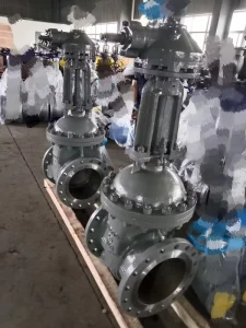 Electric Actuated Stainless Gate Valve 316 2 Inch Flanged On Off Water Treatment Automation