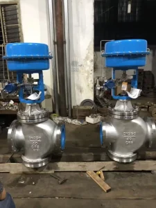 Electric Actuated Stainless Steel Control Valve CF8M 6 Inch DN150 Class 150 On Off Modulating Type