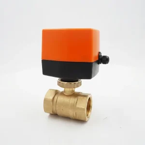 Electric Actuator 2 Way Brass Ball Valve AC220V 110V 24V Motorized Actuated Floating Valves OEM ODM Thread Ball Valve