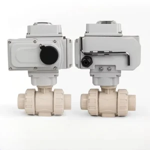 Electric Articulated Ball Valve Plastic Switch Regulating Type High Temperature Resistant Chemical Industry OEM 0 1 MPa 1 4 4