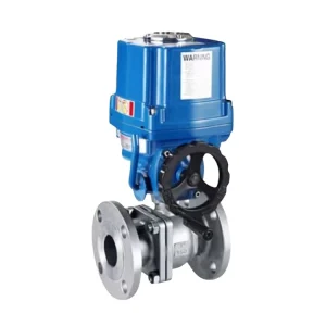 Electric Ball Valve Actuator for Water and High-Temperature Applications with Flanged Connection, OEM Customizable