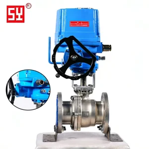 Electric Ball Valve ODM OEM High Pressure Flanged Pneumatic 304 316 Stainless Steel 1 Year Warranty Chemical Fiber Power