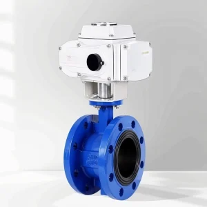 Electric Butterfly Valve Flanged Ductile Iron GGG50 Fire Fighting Protection Systems