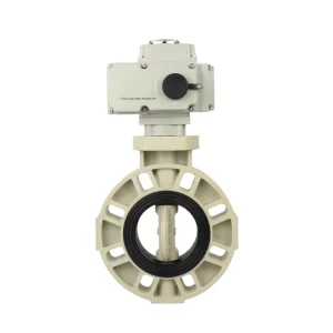 Electric Butterfly Valve PPH EPDM DN50 DN300 220V 24V Switch Modulating 4-20mA 0-10V Acid Alkali Water Control Valves OEM