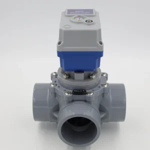 Electric Control Union Ball Valves Factory Direct Supply Customizable Water Acid Base Media Shutoff PVC Material